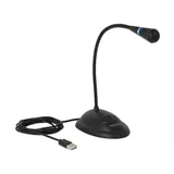 DeLock 65871 USB-Mikrofon mit Standfuß & Schwarz