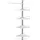 Songmics Teleskop-Duschregal BCB02SW weiß 25,0 x 35,0 x 85,0 - 300,5 cm