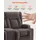 Vevor Loveseat Relaxsessel elektrisch 80 x 100 x 80 cm Braun mit Wärmefunktion und Massage