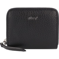 ABRO Leather Adria Zip Wallet S Black/Nickel