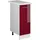 Vicco Apothekerschrank R-Line Bordeaux Hochglanz/Weiß 30 cm AP Marmor