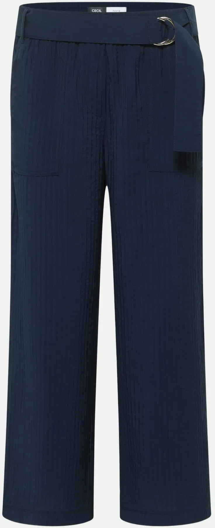 Wide-Leg Strukturhose Style Neele Blau S/26