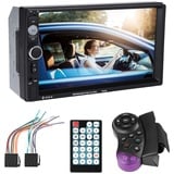 Doppel-Din-Autoradio, 7-Zoll-HD-Touchscreen-MP5-Player, Autoradio mit Rückfahrkamera, kompatibel mit den meisten Smartphones