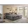Stella Trading Boxspringbett – dark grey - H3/H4 - Microvelours - 180x200 cm