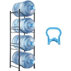 VEVOR Wasserkrughalter Wasserflaschenregal 4 Ebenen Einreihig 4 Flaschen