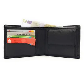 lemasi Geldbörse Herren Portemonnaie schwarz