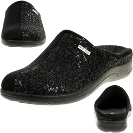 ROHDE Bari Schuhe Damen Hausschuhe Pantoffeln Softfilz Weite G, Größe:38 EU,