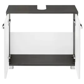 WELLTIME Waschbeckenunterschrank "Ravenna", weiß (weiß, weiß, graphit), B:60cm H:59cm T:35cm, Schränke, Waschbeckenunterschrank