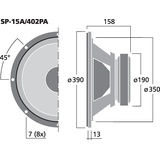 Monacor SP-15A/402PA 15 Zoll 400 Watt 8 Ohm