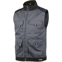 DASSY DASSY® Faro Zweifarbige Sommerweste zementgrau/schwarz