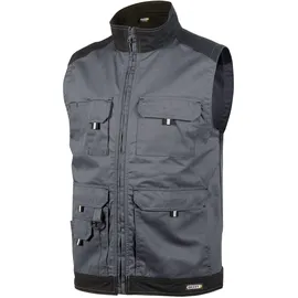 DASSY DASSY® Faro Zweifarbige Sommerweste zementgrau/schwarz