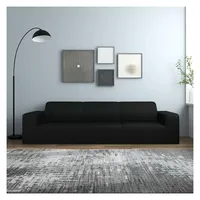 vidaXL Sofahusse 4-Sitzer Schwarz 100% Polyester