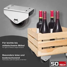 SOTech Möbelrolle Unterbaurolle PASSAU Ø 40 mm