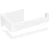ECENCE Toilettenpapierhalter ohne Bohren selbstklebend Edelstahl Weiss