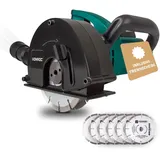 Mauernutfräse Schlitzfräse - 1700 W - 150 Mm - Inkl. 6 Stück Diamantscheiben Und Aufbewahrungstasche