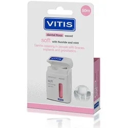 VITIS ZAHNFLOSS gewachst mit Fluorid und Minze 1 St