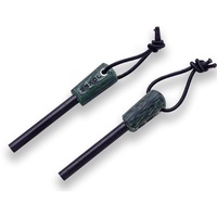 Joker Feuerstahl PD09, grünes Leinenmaterial mit schwarzer Leine, Werkzeug zum Angeln, Jagen, Camping und Wandern