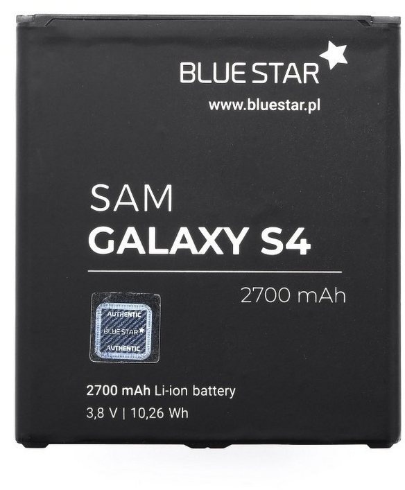 BlueStar Akku Ersatz kompatibel mit Samsung Galaxy S4 I9500 2700mAh Li-lon Austausch Batterie Accu I9505 EB-B600BE Smartphone-Akku