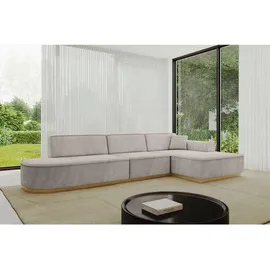 altdecor Ecksofa Ottomane Rechts IREA-L2-v2 - 328x171x83 cm Hellbraun