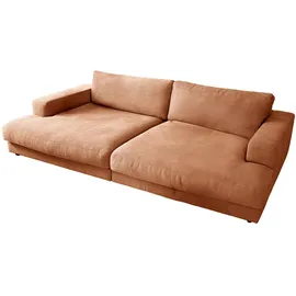 KAWOLA Big Sofa Madeline Stoff cognac