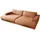 KAWOLA Big Sofa Madeline Stoff cognac