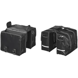 PRO PLUS Fahrradtasche doppelt 40L schwarz
