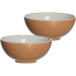 Schale RITZENHOFF & BREKER "Puebla", orange (terra), H:7,5cm Ø:17,5cm, Steinzeug, Schüsseln, Buddha-Bowls, Ø 17,5 cm