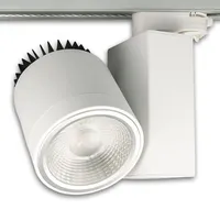 ISOLED 3-PH Schienen-Strahler fokussierbar, 30W, 30°-50°, weiß matt, warmweiß,