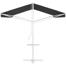 vidaXL Freistehende Markise 5 x 3 m grau