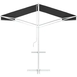 vidaXL Freistehende Markise 5 x 3 m grau