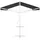vidaXL Freistehende Markise 5 x 3 m grau