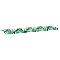 VidaXL Gartenbank-Auflage Blattmuster 180x50x4 cm Oxford-Gewebe