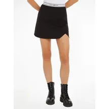 Tommy Hilfiger Tommy Jeans Jerseyrock »TJW LOGO TAPING MINI SKIRT«, Webrock Mit Tommy Jeans Logo-Elastiktape, schwarz