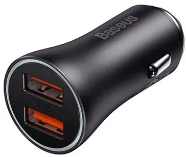 Golden Contactor Max 2xUSB-A 60W Car Charger - Dark Gray