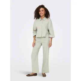 Jdy Hemdbluse JDYTHEIS LIFE 3/4 CROP SHIRT WVN NOOS Grün L