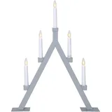 Star Trading Kerzenleuchter Oliver Metall Grau 5-flammig B 44cm H 55cm