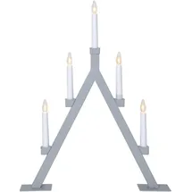 Star Trading Kerzenleuchter Oliver Metall Grau 5-flammig B 44cm H 55cm