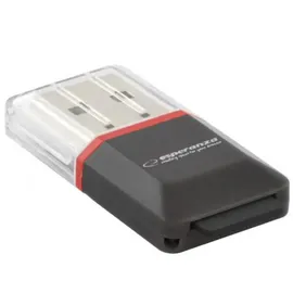 Esperanza Kartenleser Esperanza EA134K MicroSD MicroSDHC USB 2.0 Schwarz Silber Transparent