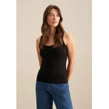 Seidensticker Shirttop Ohne Arm Schwarz XL