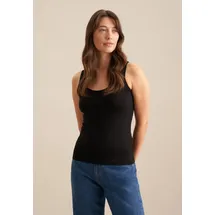 Seidensticker Shirttop Ohne Arm Schwarz XL