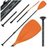 KESSER KESSER® Paddle - 3-teilig für Kayak SUP Stand-Up Paddling Board Stechpaddel, Verstellbar Teleskop 165cm-215cm Aluminum für Stand Up Paddel Kajakfahren Surfboard Boot Anti-Rutsch Stecksystem