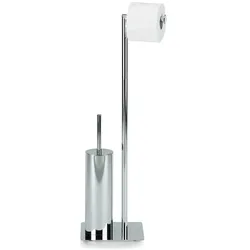 Toilettengarnitur Style Metall silber glänzend 20,0x20,0x71,0cm