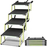 Famanu Hundetreppe Auto mit Antislip und Sicherheitsmarkierung - Faltbare Laufhilfe
