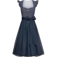 KRÜGER COLLECTION Dirndl Midi-Dirndl Isalyn blau 48