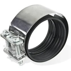 Edelstahl CV CE Verbinder DN 200 mm Schelle für Gussrohre
