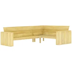 vidaXL Garten-Eckbank 239 cm Kiefernholz Imprägniert
