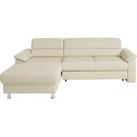 sit&more Eckcouch Kunstleder 3-Sitzer Beige