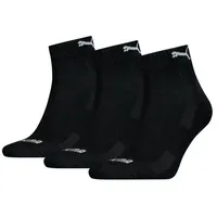 Puma Kurzsocken, (3 Paar), mit eingestricktem Logo im Bund PUMA schwarz 35-38