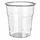 Papstar Starpak Kunststoff-Trinkbecher PS, 0,1 l, glasklar,