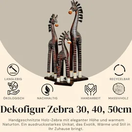 Woru Holz-Zebra Deko-Zebra im 3er Set